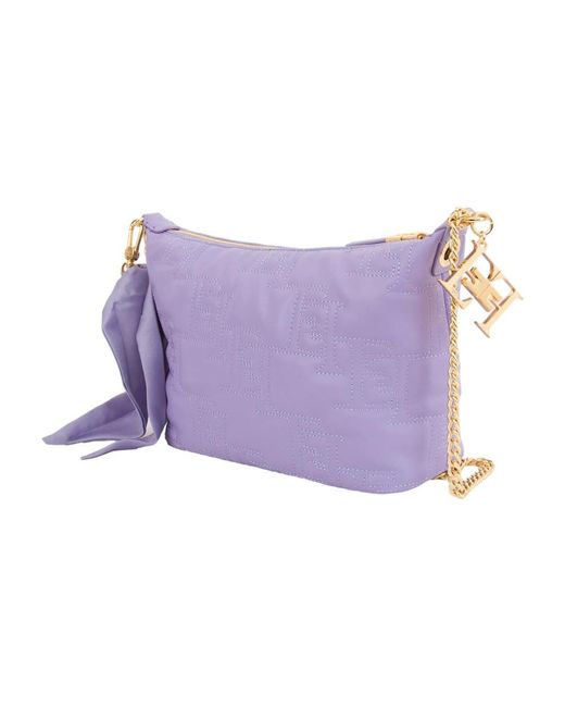 Elisabetta Franchi Purple Shoulder Bags