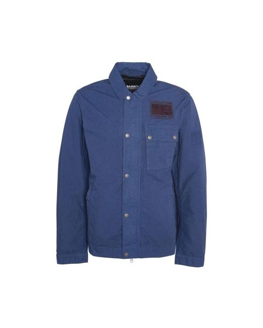 Barbour Jassen ,Blauw ,Steve Mcqueen Workers Jack in het Blue voor heren