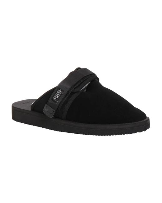 Suicoke Black Slippers for men