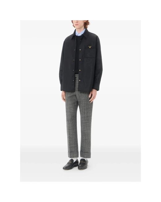 Valentino Blue Round-Neck Knitwear for men
