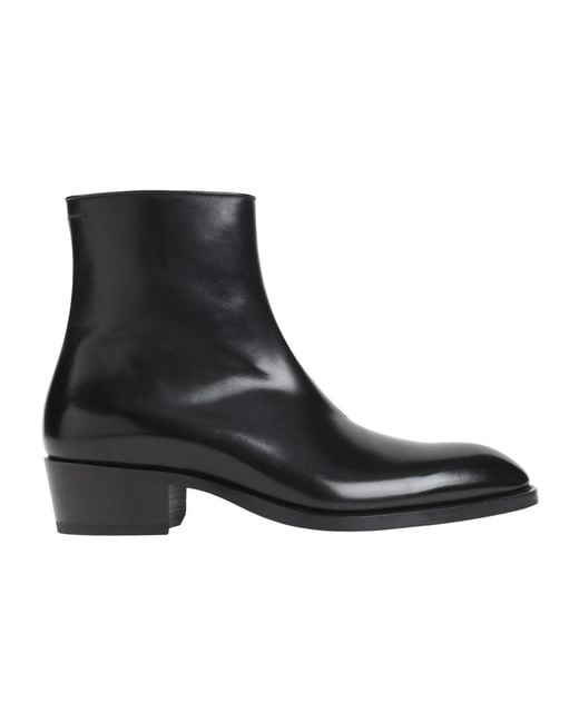 Tom Ford Black Cowboy & Biker Boots for men