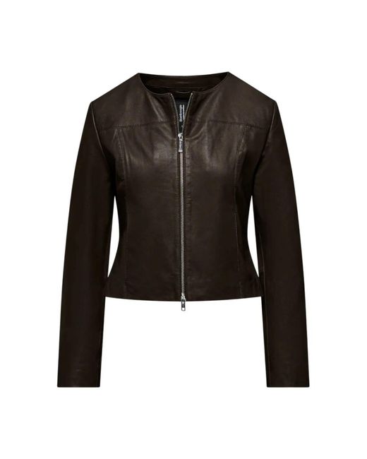 Leather Jackets Bomboogie de color Black