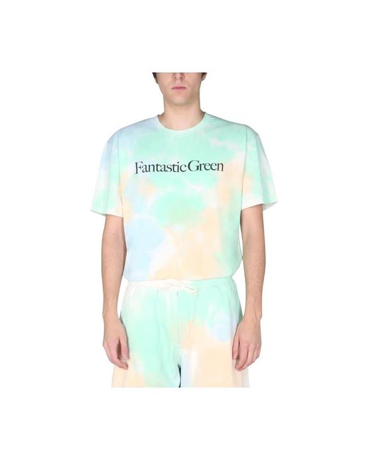 MSGM Green T-Shirts for men