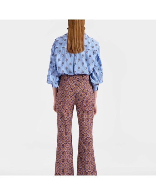 LaDoubleJ Wide Trousers in het Blue