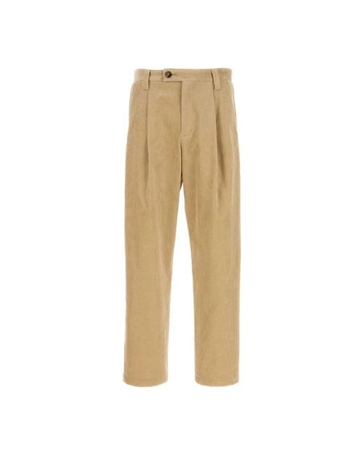 Straight Trousers di A.P.C. in Natural da Uomo