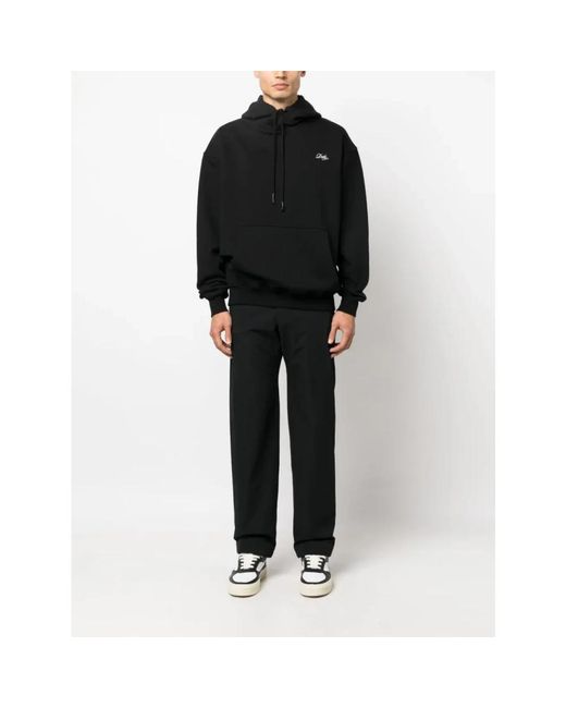 Drole de Monsieur Hoodie Met Geprint Logo, Zwart in het Black voor heren