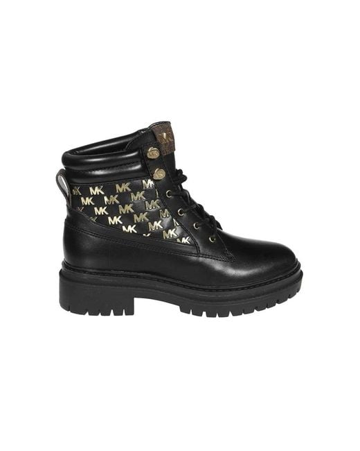 Michael Kors Lace-Up Boots in het Black