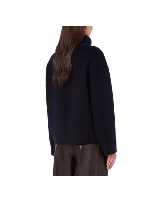 Max Mara Black Double-Breasted Coats