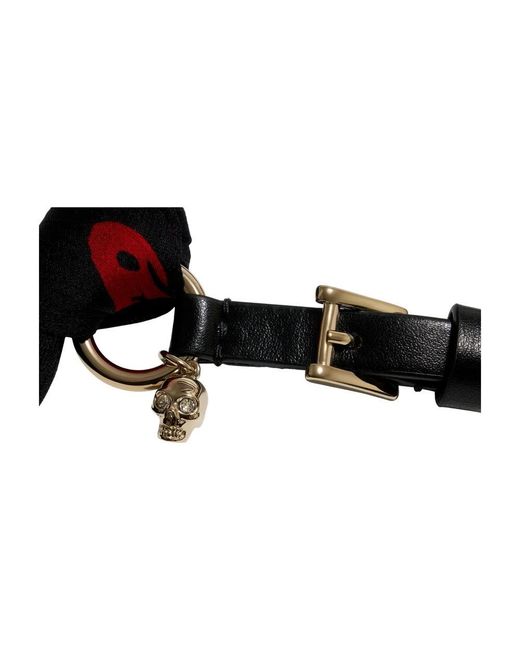 McQueen Black Skull Ring Schal