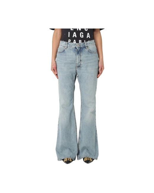Balenciaga Flared Jeans in het Blue