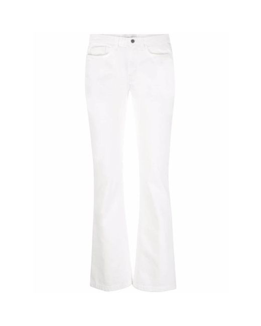 Alberta Ferretti Bootcut Jeans in het White