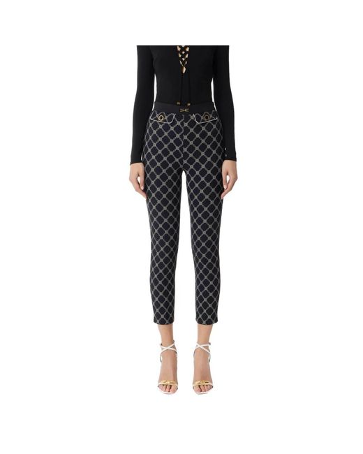 Cropped Trousers di Elisabetta Franchi in Black