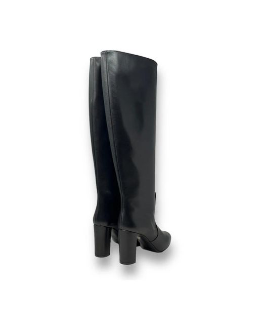 Via Roma 15 Black Heeled Boots