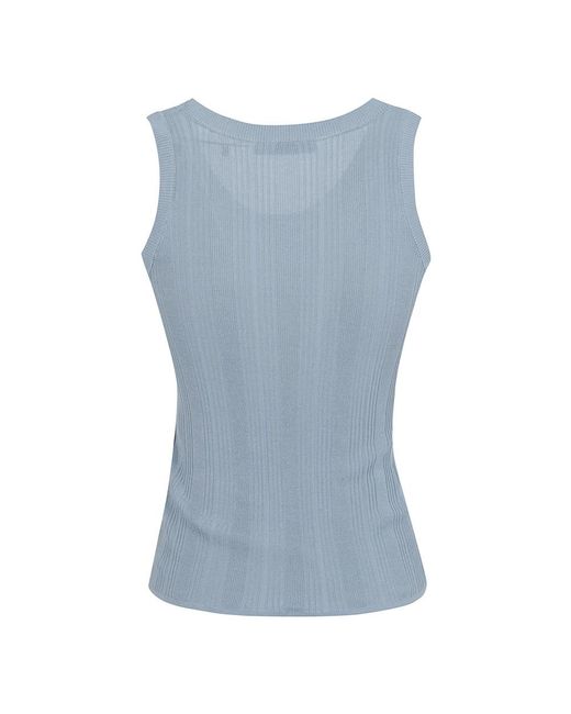 Weekend by Maxmara Blue Sleeveless Tops