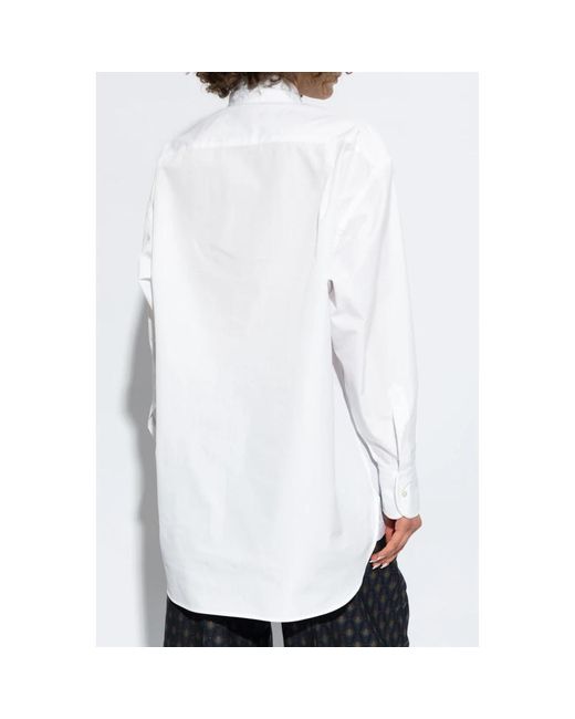 Etro White Baumwoll 'oversize' hemd
