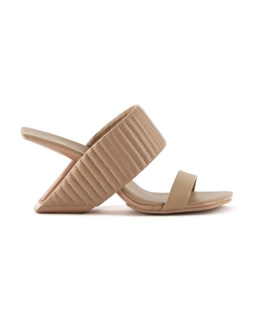 United Nude Brown Heeled Mules