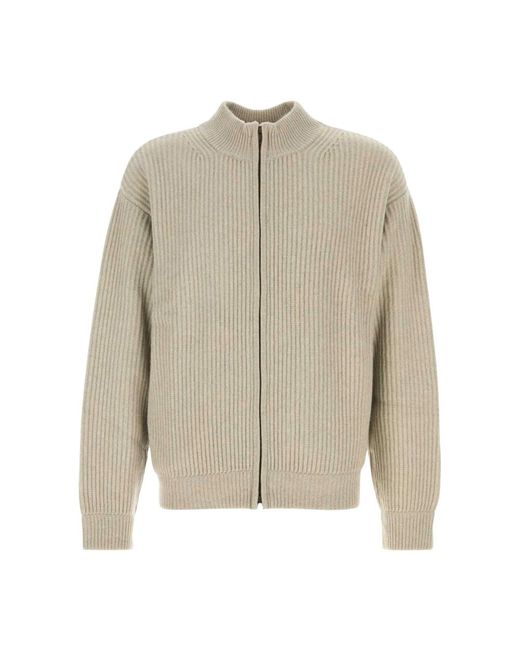 LeKasha Truien & Vesten ,Kasjmier Hanoi Cardigan in het Natural voor heren