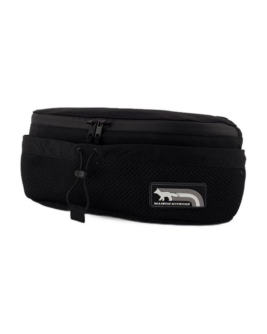 Maison Kitsuné Black Flash Fox Belt Bag