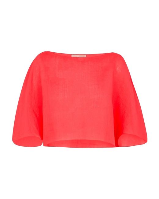 Cortana Red Blouses