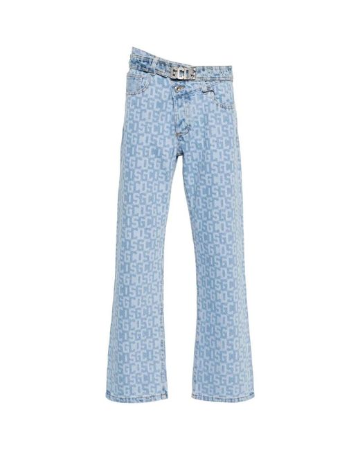 Jeans > wide jeans Gcds pour homme en coloris Blue