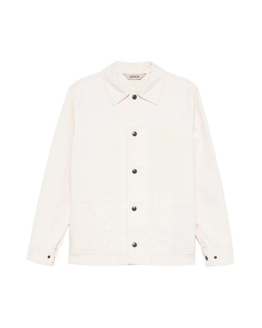 Aspesi Casual Overhemd in het White voor heren