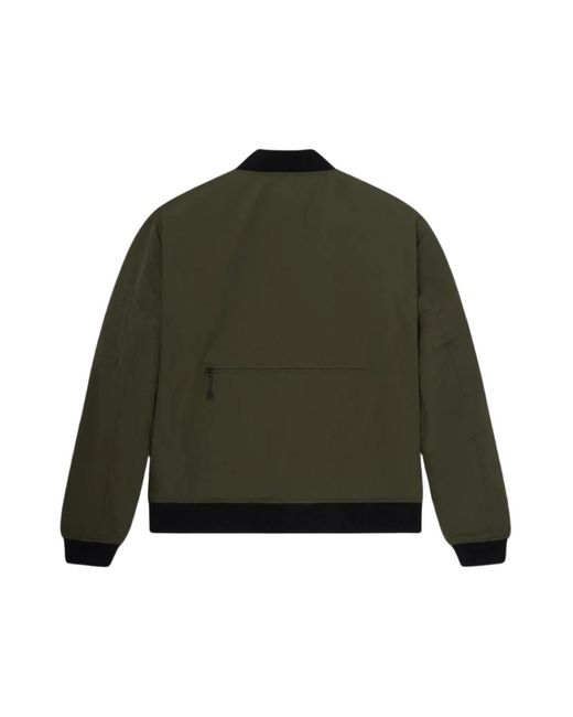 DOLLY NOIRE Green Bomber Jackets for men