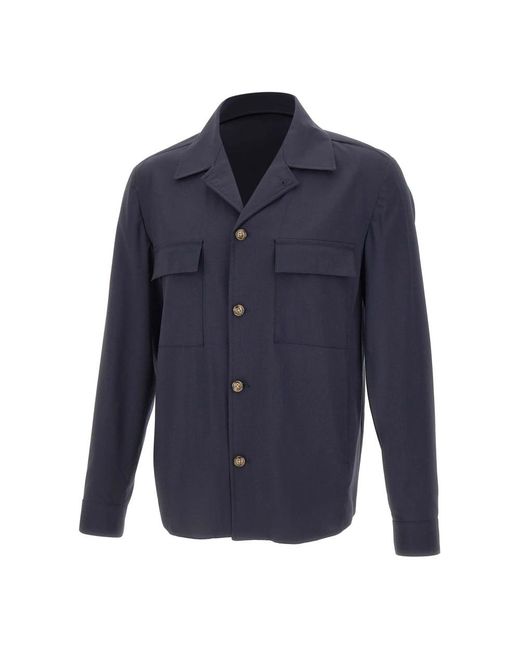 Barba Napoli Blue Light Jackets for men