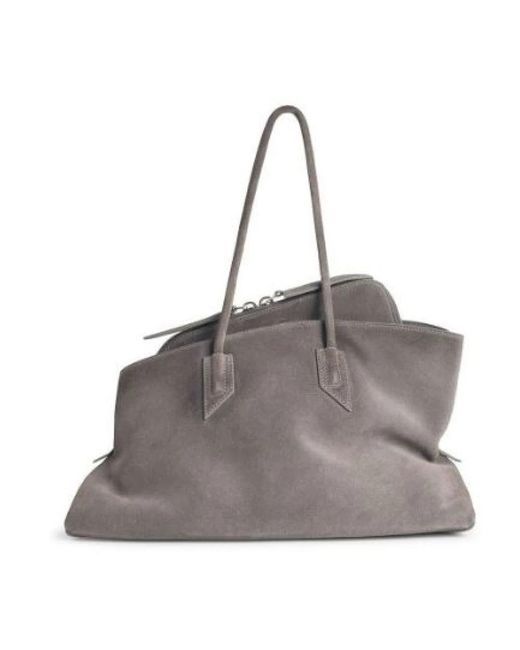 The Attico Gray Shoulder Bags