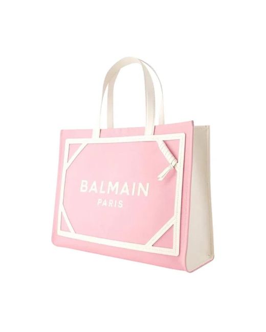 Balmain Pink Tote Bags