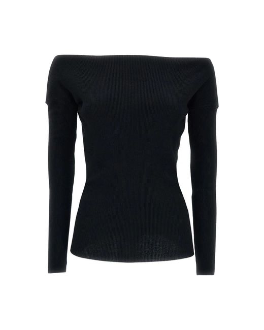 P.A.R.O.S.H. Black Round-Neck Knitwear