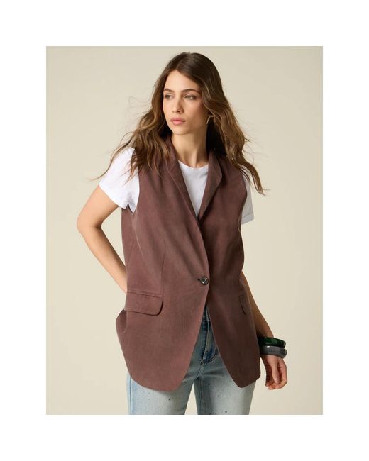 Vests Oltre de color Brown