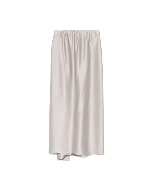 Giorgio Armani Gray Midi Skirts