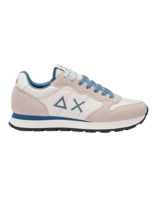 Sun 68 Tom Solid Sneaker in het White voor heren