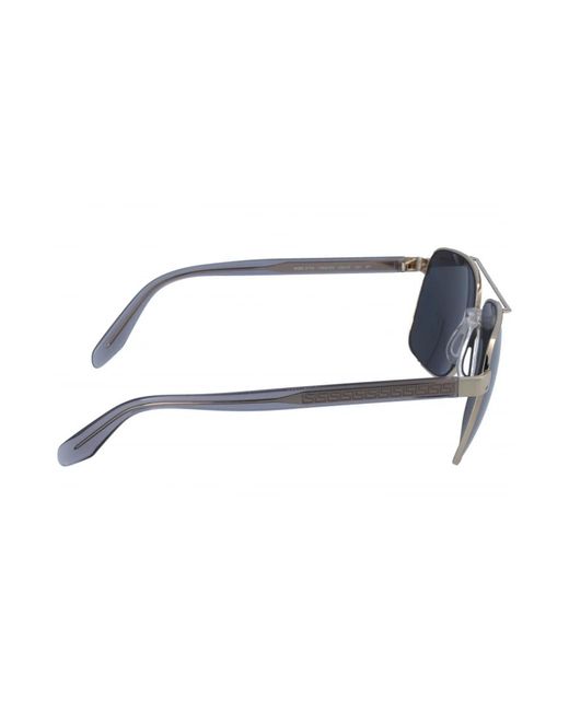 Versace Blue Sonnenbrille mit spiegelgläsern
