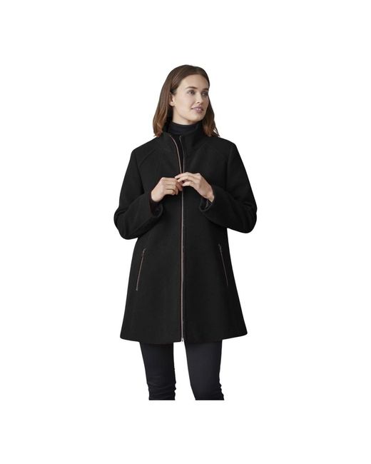 Junge Jassen ,Zwart ,Wol Marie Swinger Parka in het Black