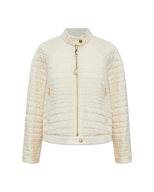 Moncler Jassen ,Leer Aubrieta Down Jacket in het White