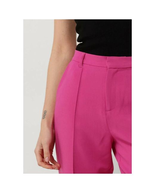 Colourful Rebel Wide Trousers in het Pink
