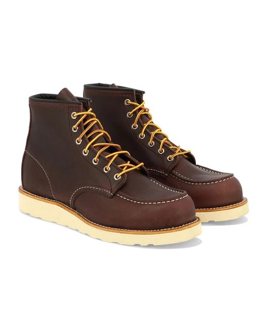 Red Wing Brown Lace-Up Boots for men