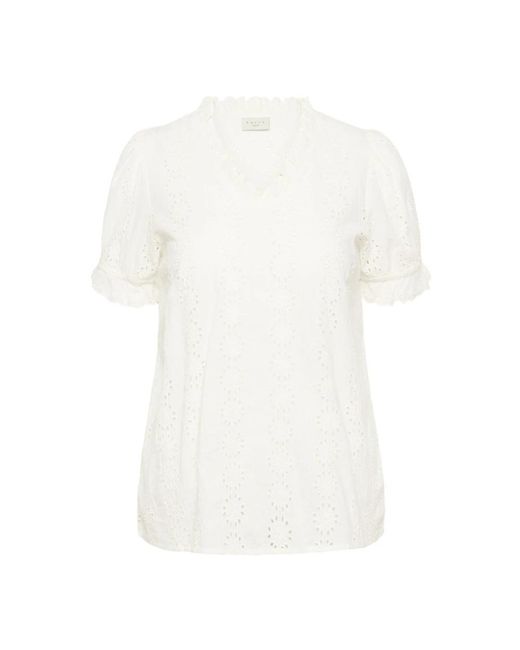 Blouses Kaffe de color White