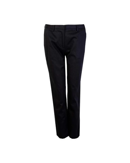 Black cotton chino trousers di Lardini