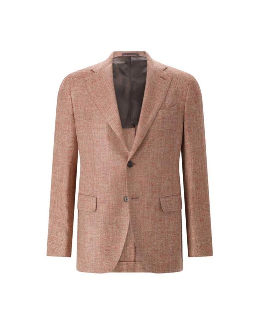 Caruso Brown Blazers for men
