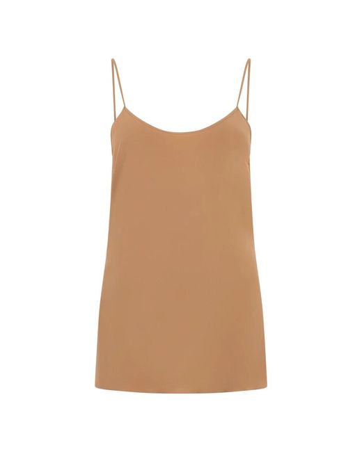Alberta Ferretti Mouwloze Top in het Brown