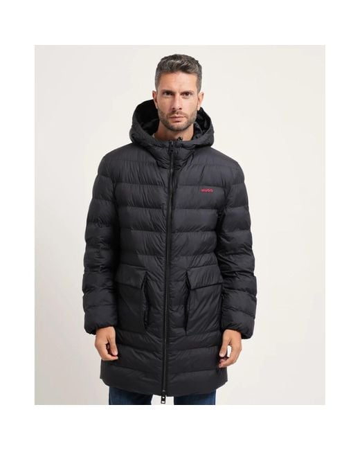 Down Coats HUGO de hombre de color Black