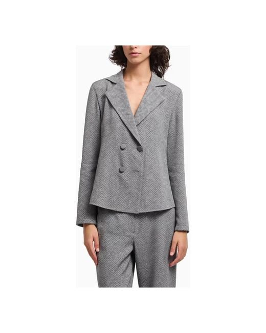 Blazers Emporio Armani en coloris Gray