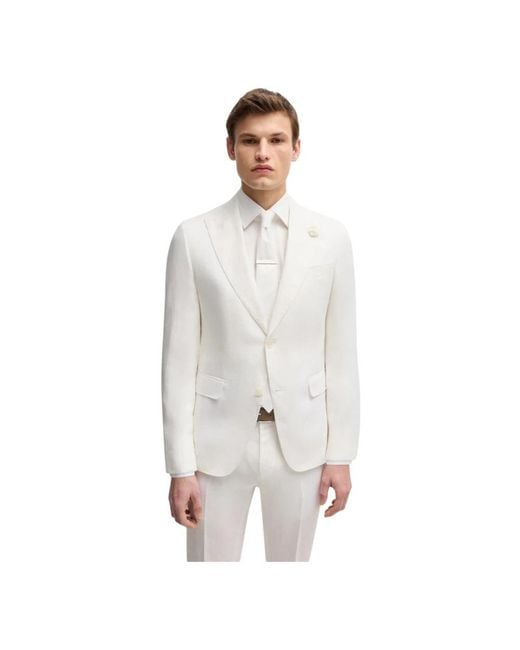 Boss White Blazers for men