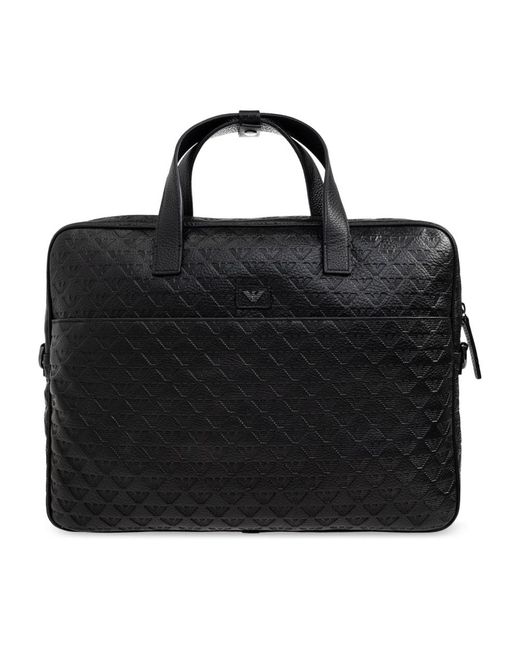 Emporio Armani Black Laptop Bags & Cases for men