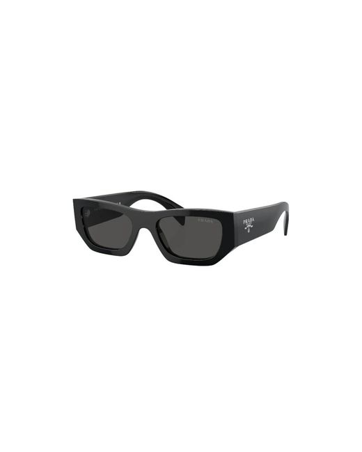 Prada Black Schwarze sonnenbrille mit originalzubehör