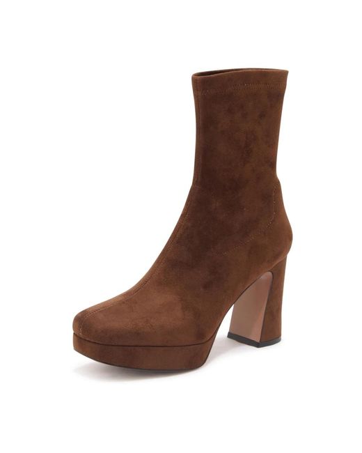 Emanuélle Vee Brown Heeled Boots