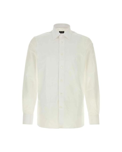 Zegna White Formal Shirts for men