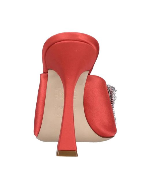 Casadei Pink Heeled Mules